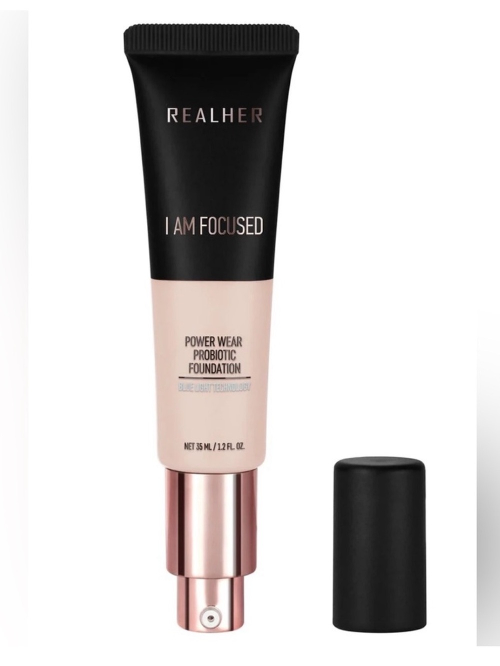 RealHer Power Wear Liquid Foundation in I Am Focused 1.2oz BRAND NEW/SEALED